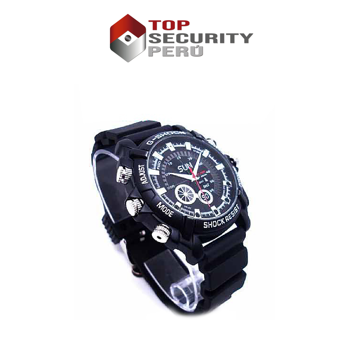 Reloj de Silicona con Cámara espia 8Gb - Top Security Perú