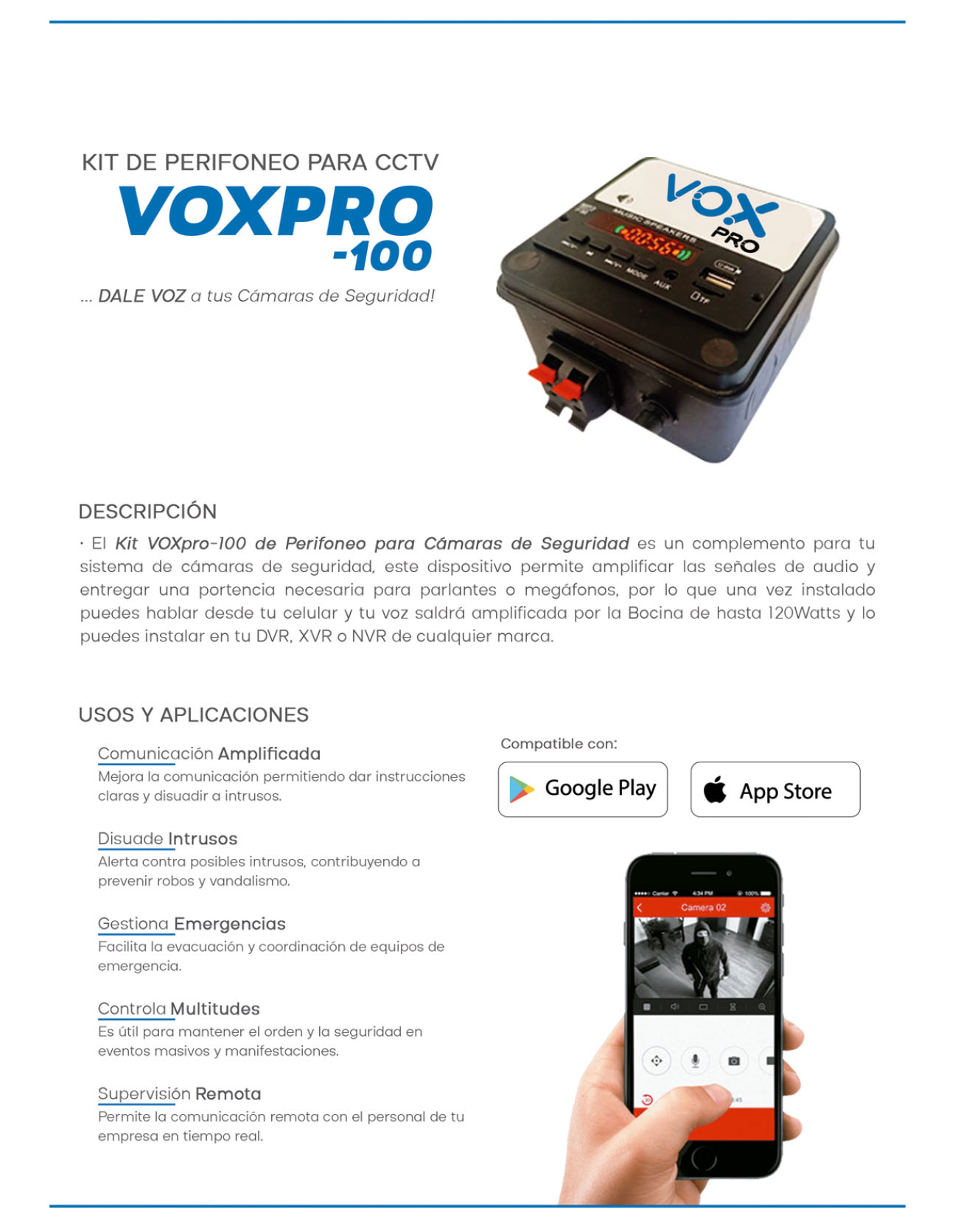 Datasheet VOXpro 2